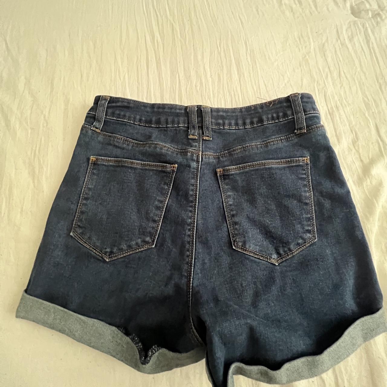 Papaya denim shorts, high rise. Size: S? - Depop