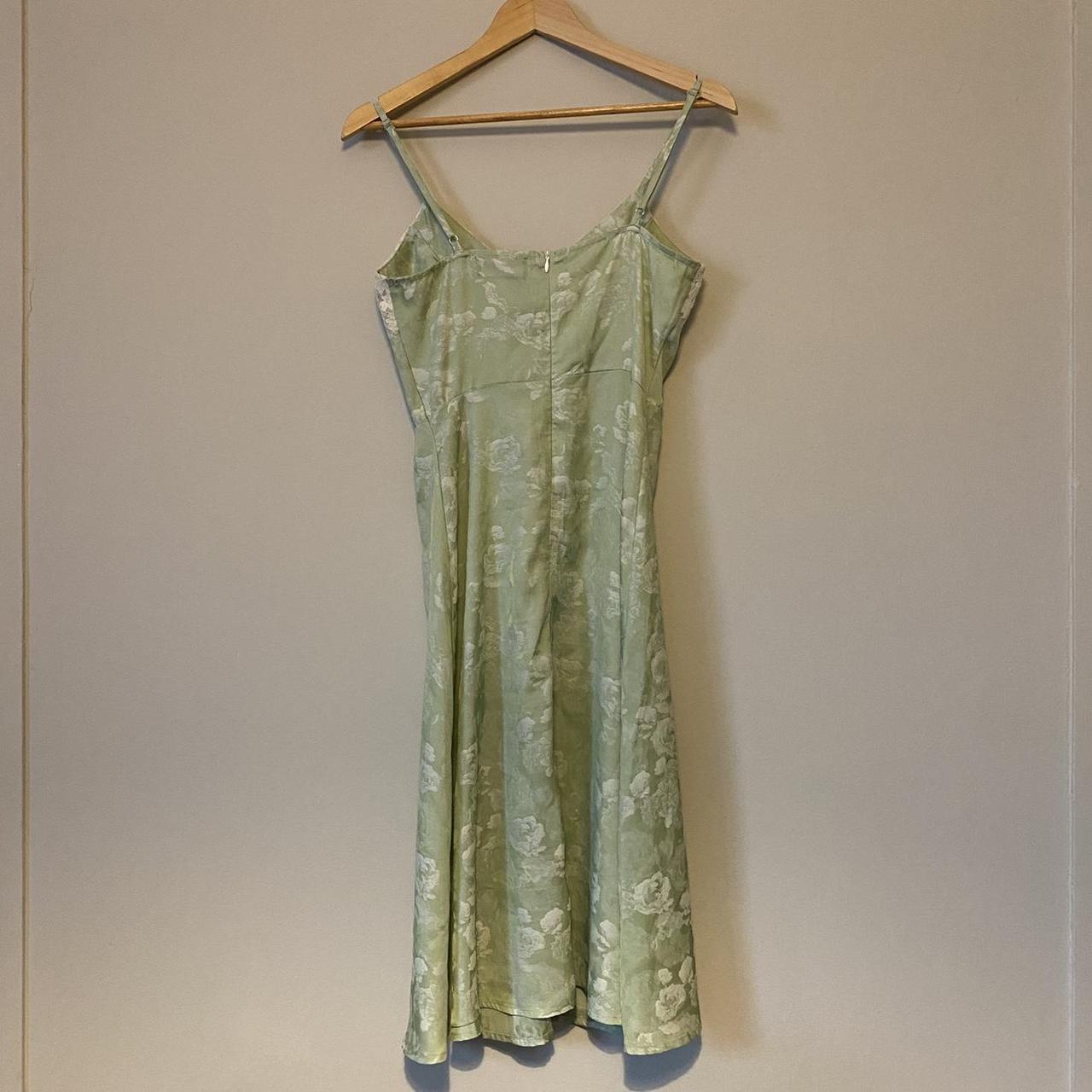 Cider green floral midi dress UK size S Only worn... - Depop