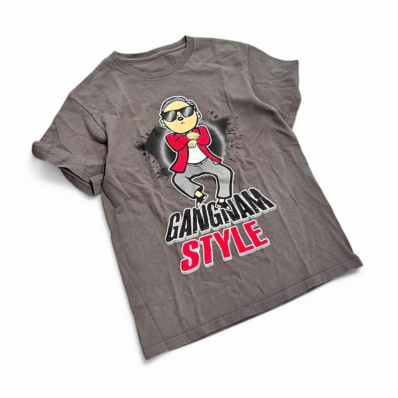 Affliction Men's T-shirt Grey/Brown S – Y2K 2000's Psy Gangnam