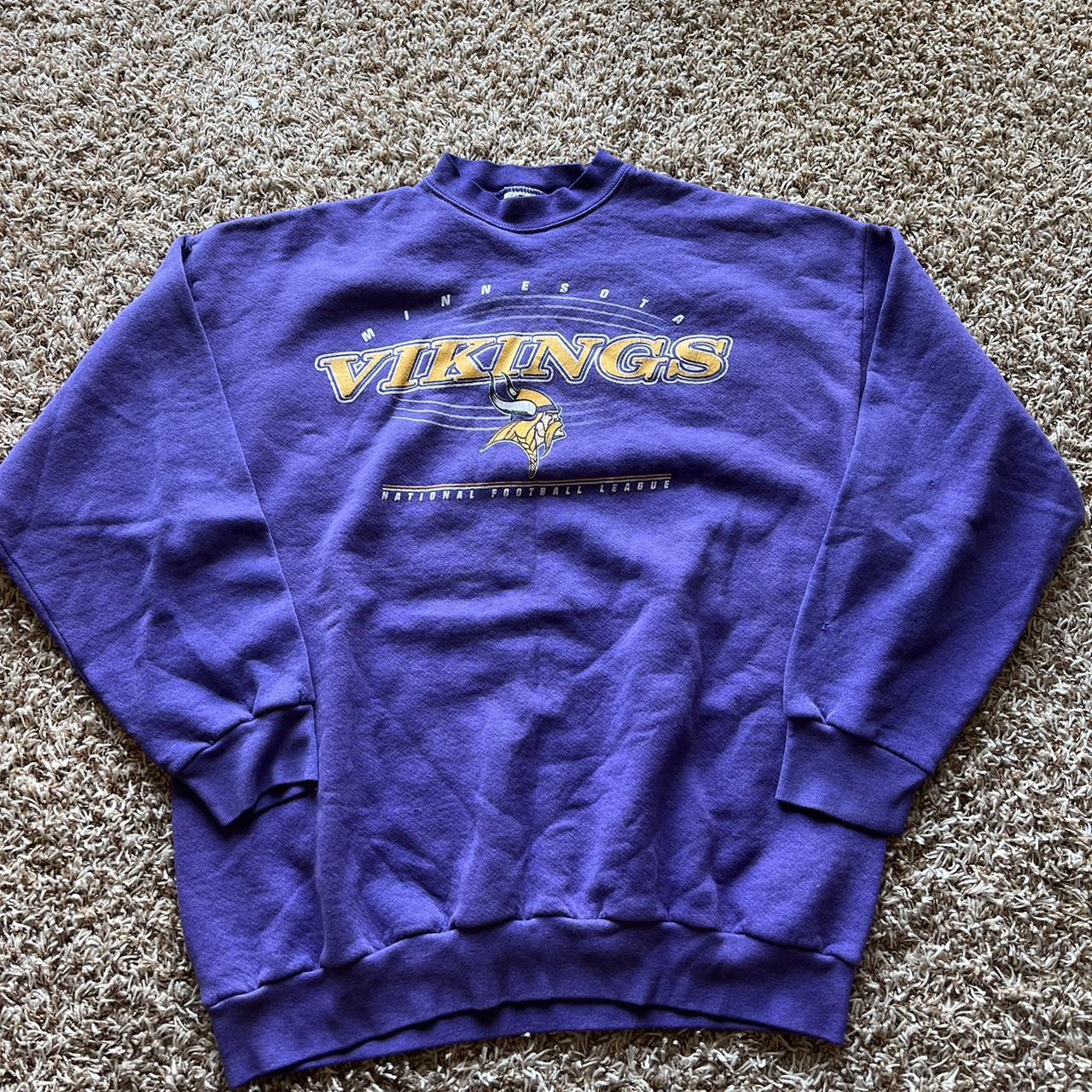 Vintage Riddell Minnesota Vikings Crewneck No - Depop