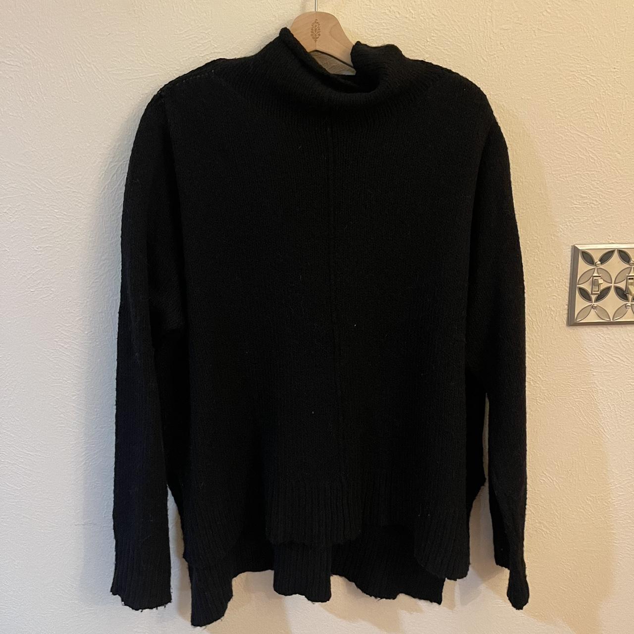 Black mock neck sweater - Depop