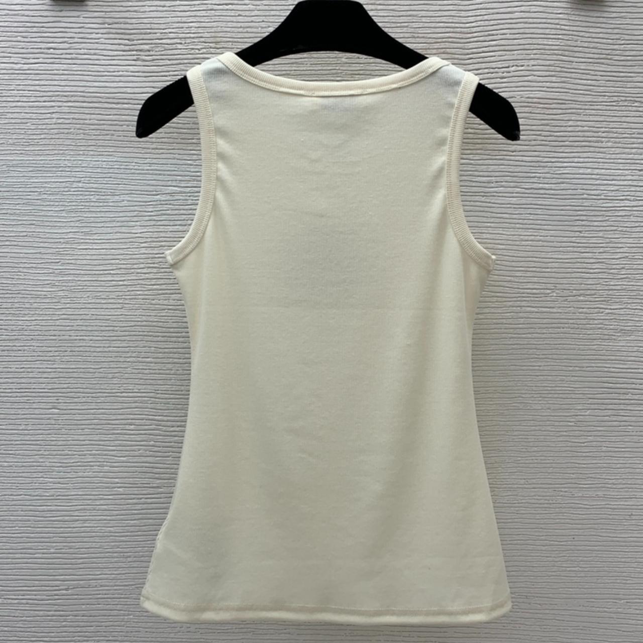 Miu Miu Women's Tank top - Cream/Green - S – Miu … - image 2