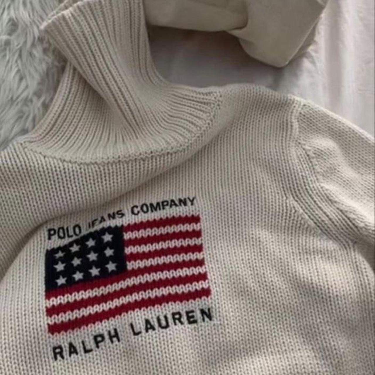 Polo Ralph Lauren Women's Cream Jumper | Depop