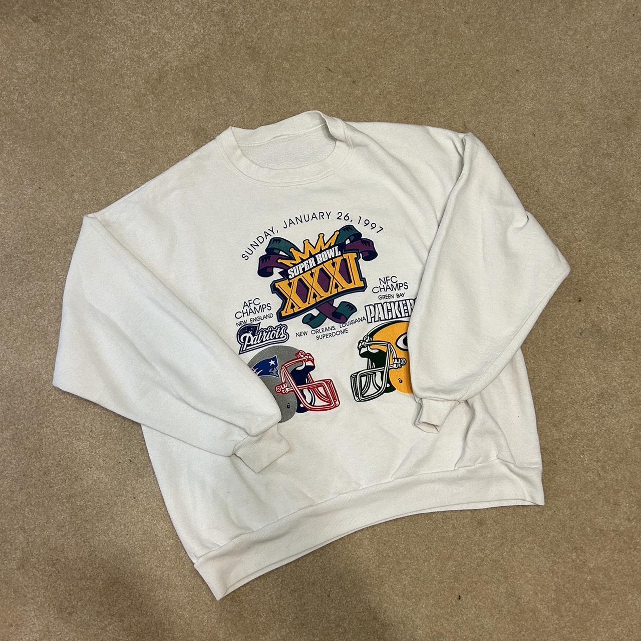 Vintage Super Bowl XXXI Packers Vs Pats Sweatshirt (Size L, Fits