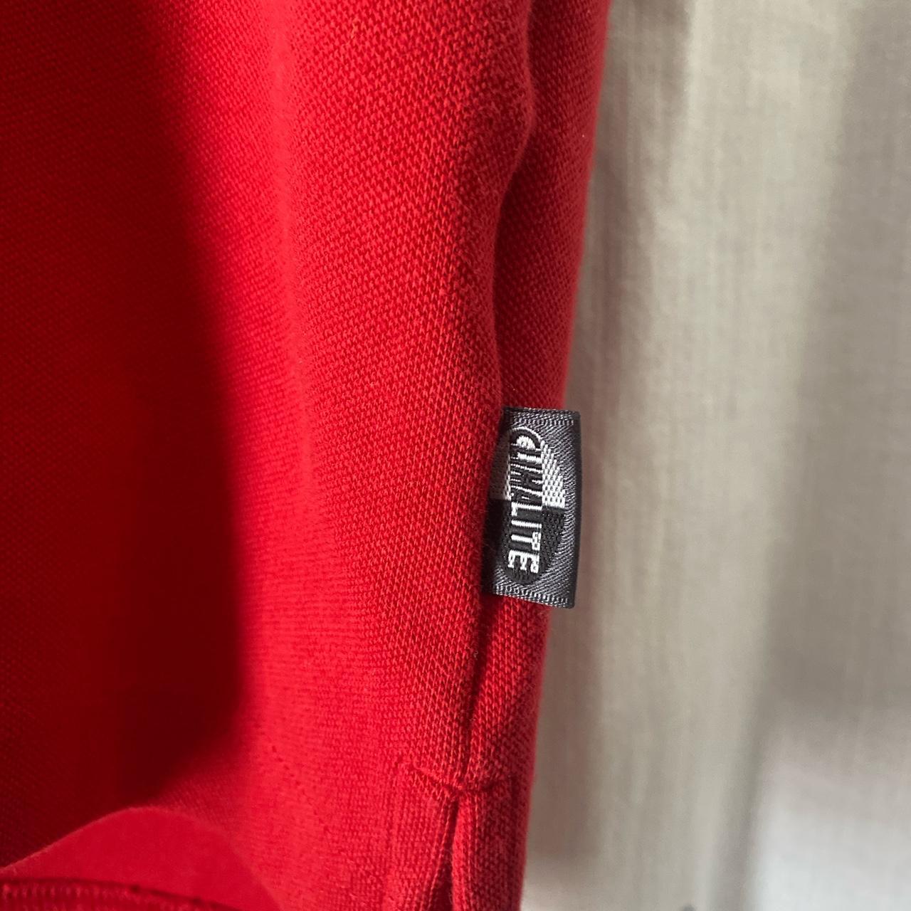 Large red ClimaLite Adidas collared shirt Free... - Depop