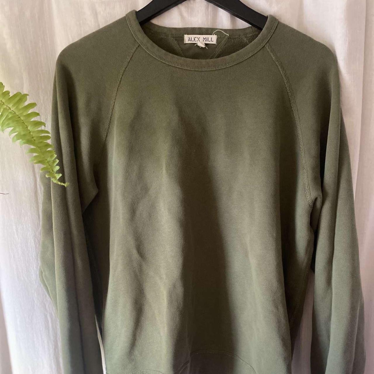 Alex Mill Men's Green Sweatshirt | Depop