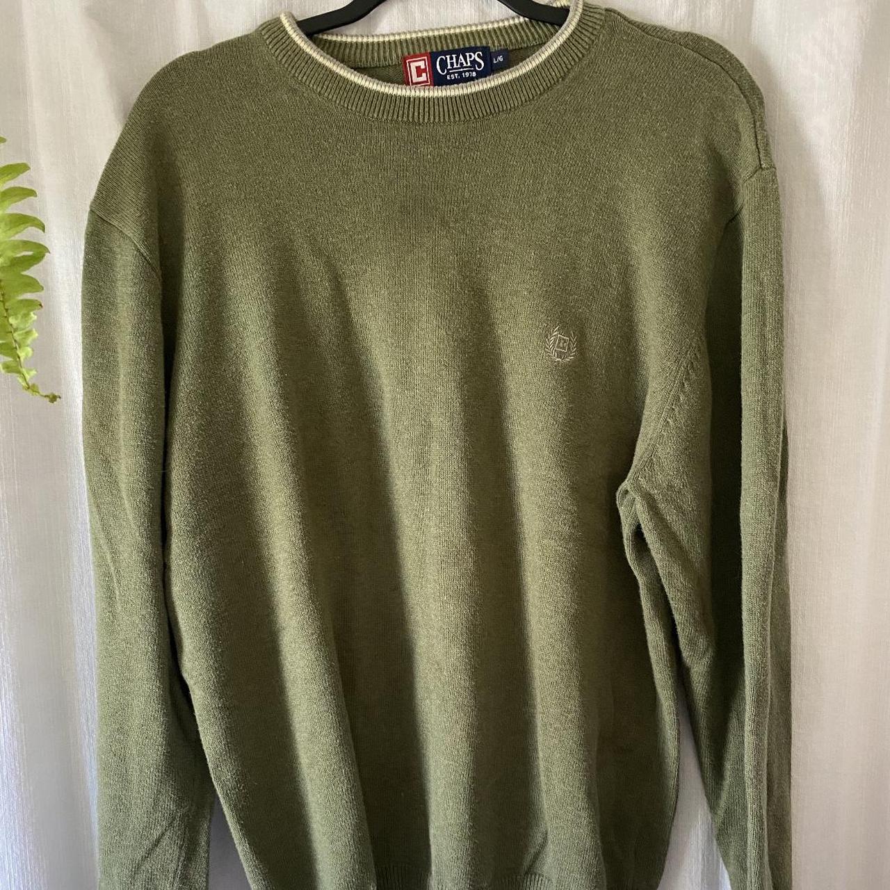 Chaps Men's Green Jumper | Depop