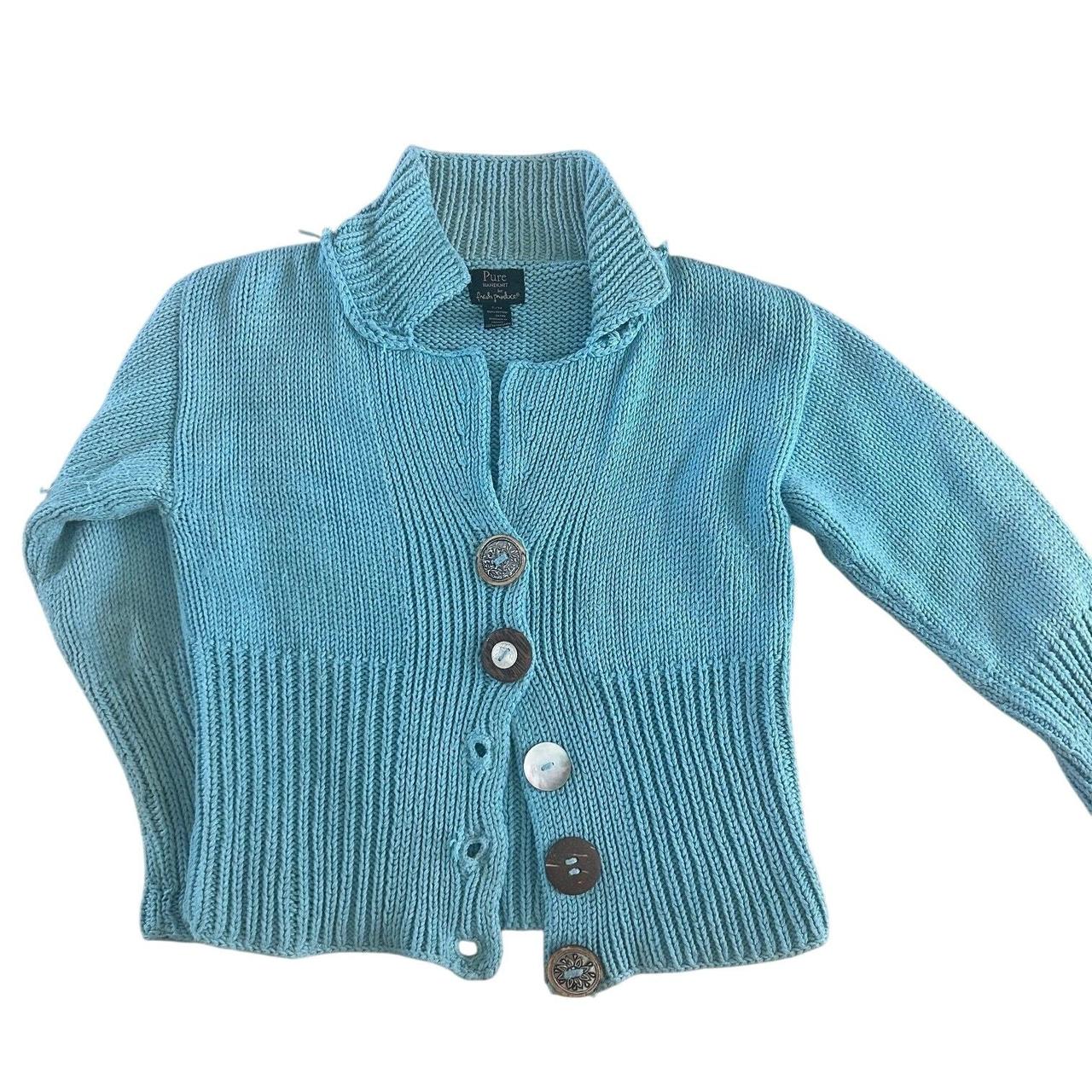 Source Unknown Women's Sweater - Blue - M – Butto… - image 4
