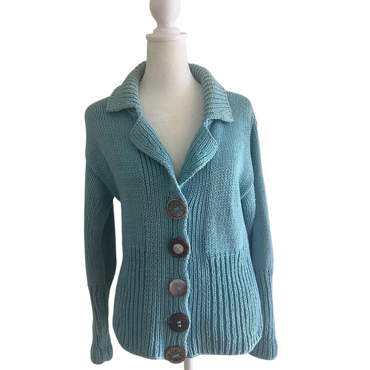 Source Unknown Women's Sweater - Blue - M – Butto… - image 1