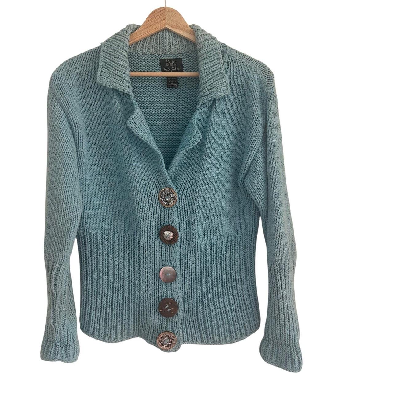 Source Unknown Women's Sweater - Blue - M – Butto… - image 5