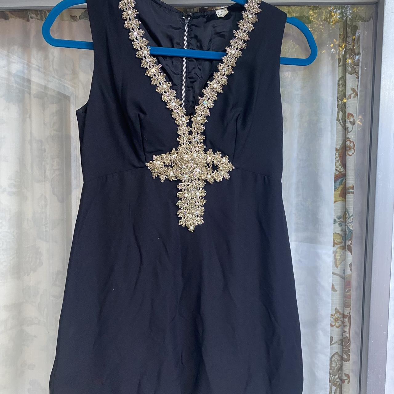 Women's Dress - Black - S – Vintage 1960s black c… - image 1