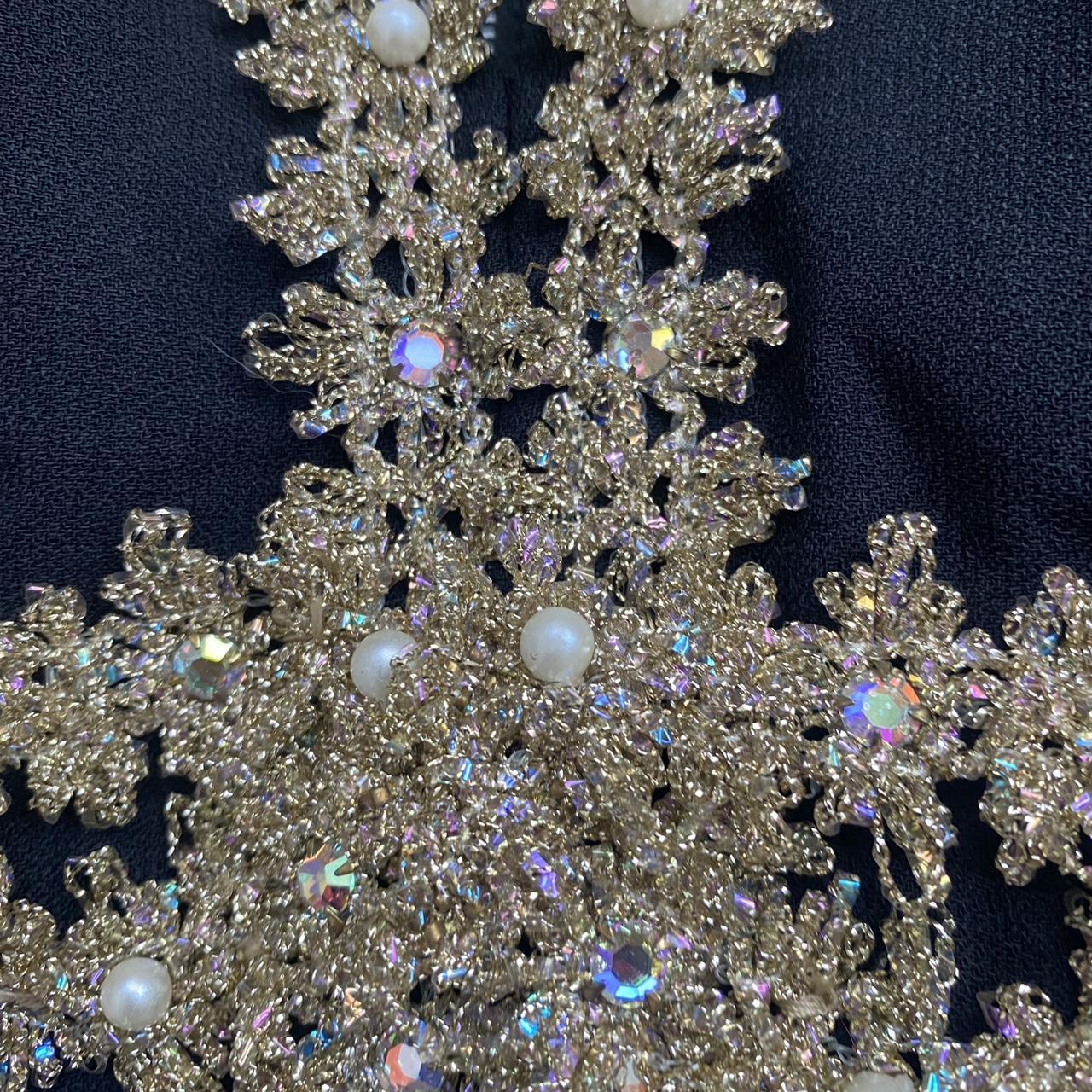 Women's Dress - Black - S – Vintage 1960s black c… - image 7