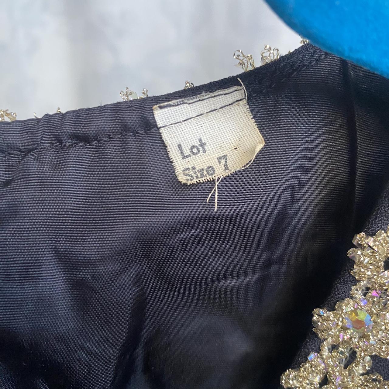 Women's Dress - Black - S – Vintage 1960s black c… - image 8