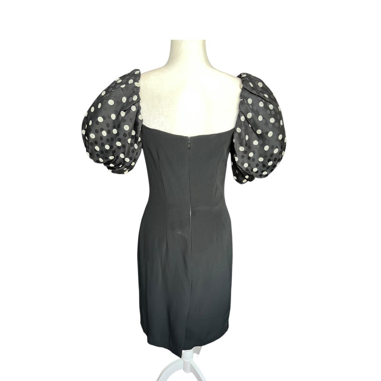 Albert Nipon Women's Midi Dress - Black/White - 8… - image 5