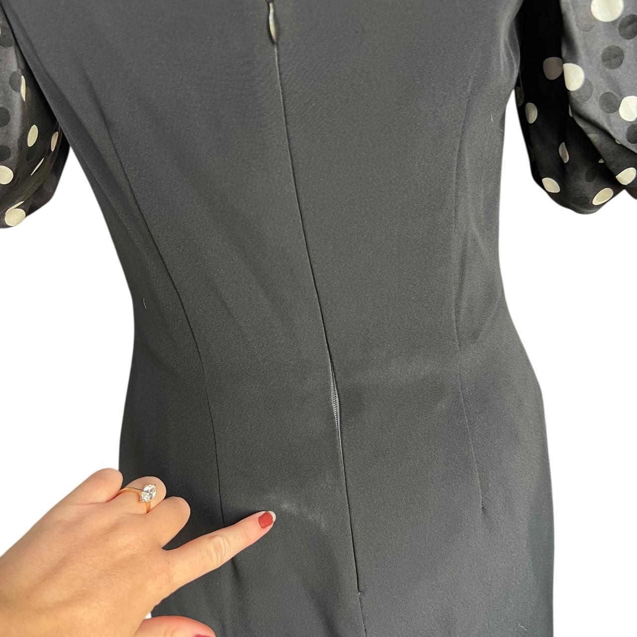 Albert Nipon Women's Midi Dress - Black/White - 8… - image 6