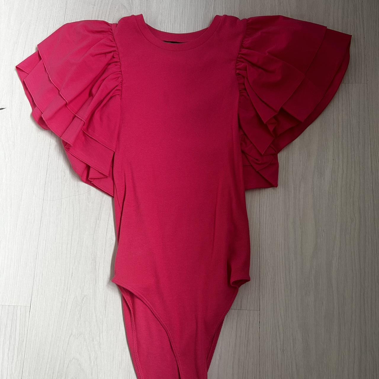 ZARA pink bodysuit ignore Carmella Dressing room... Depop