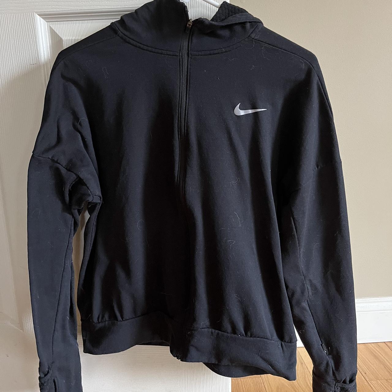 Nike dry fit ultra thin zip up, good basic and light... - Depop