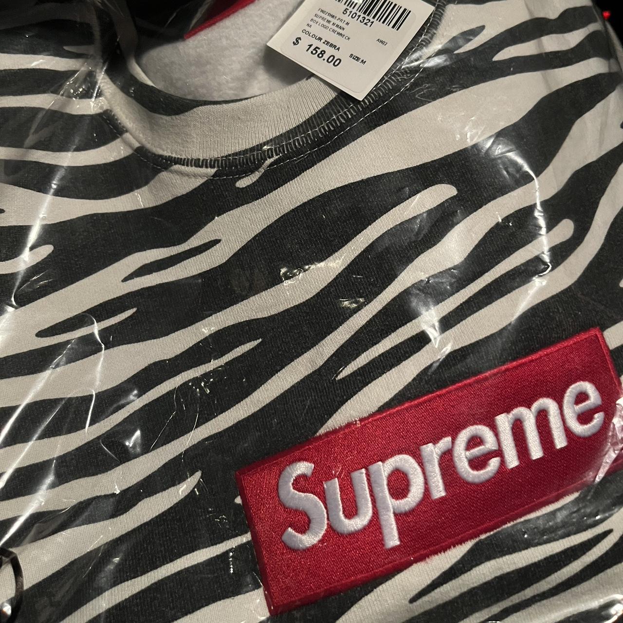 59%OFF!】 Supreme Box Logo Crewneck Zebra S キムタク