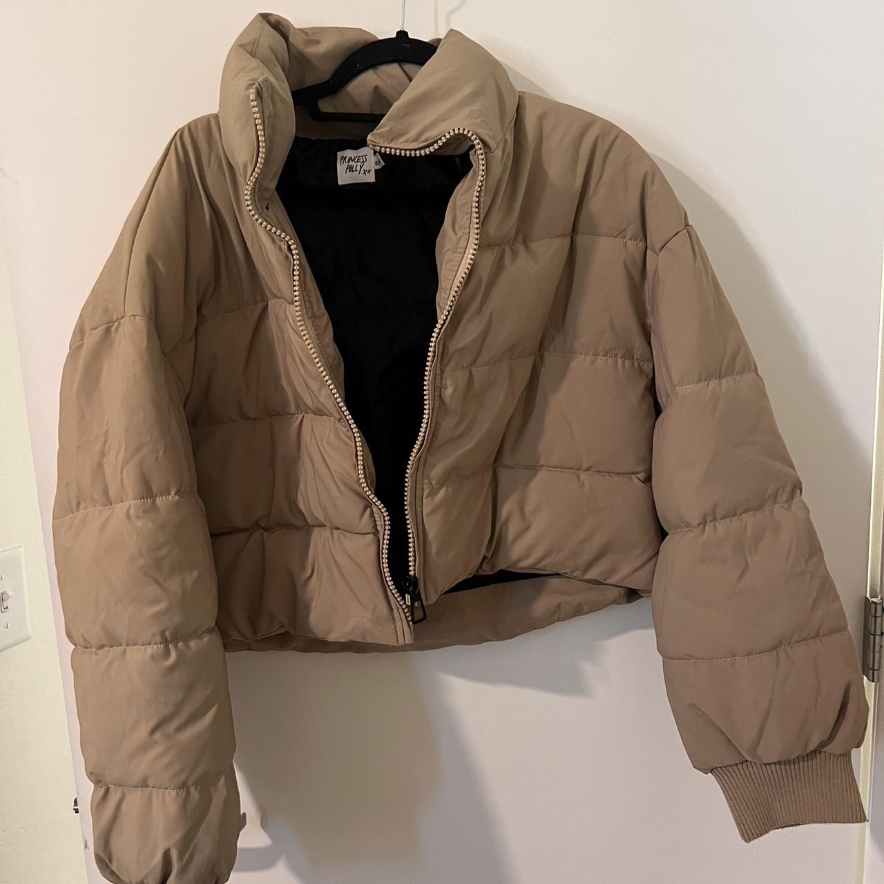 Princess Polly Women's Puffer Jacket Tan/Brown M – Princess