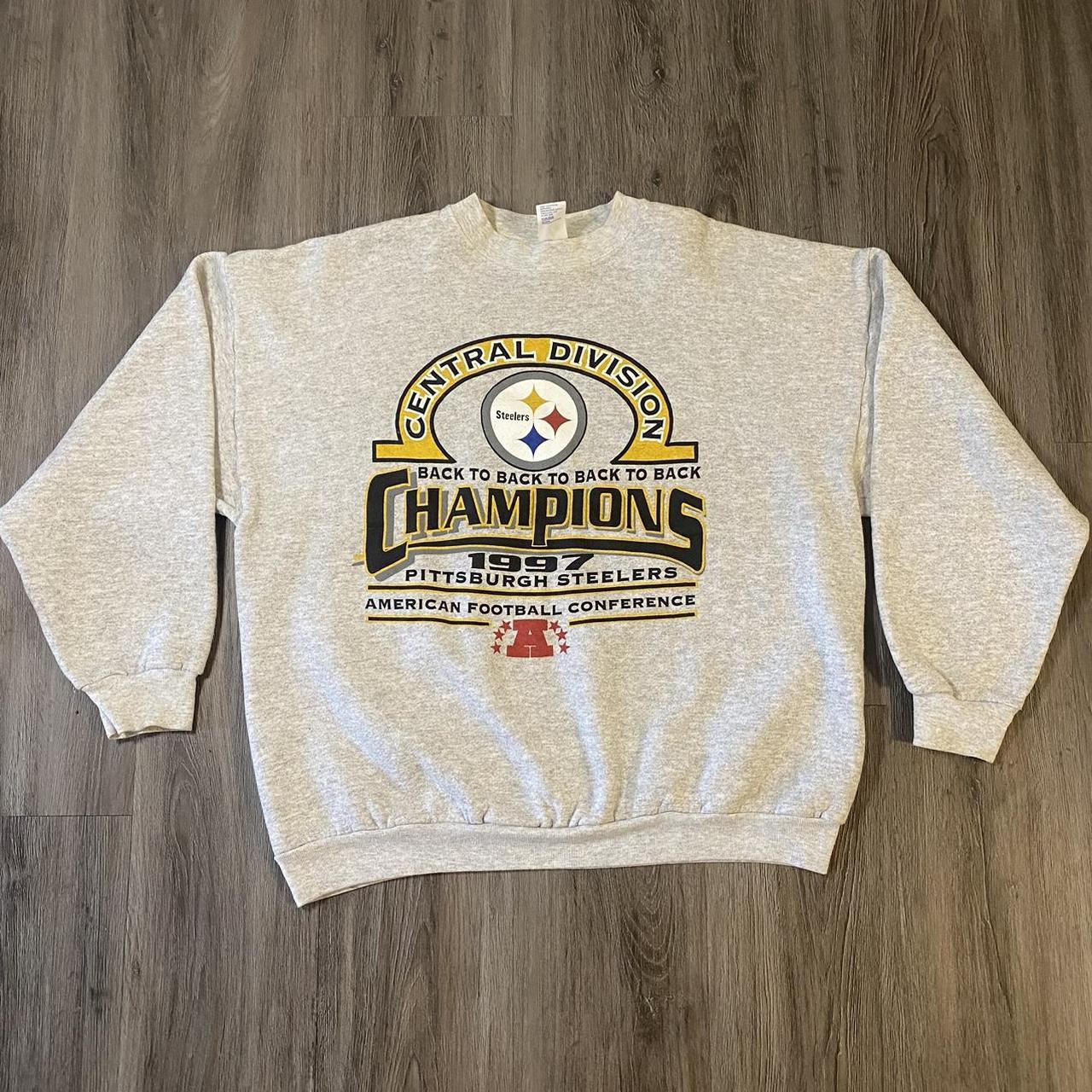 Vintage NFL Pittsburgh Steelers Sweatshirt, - Depop