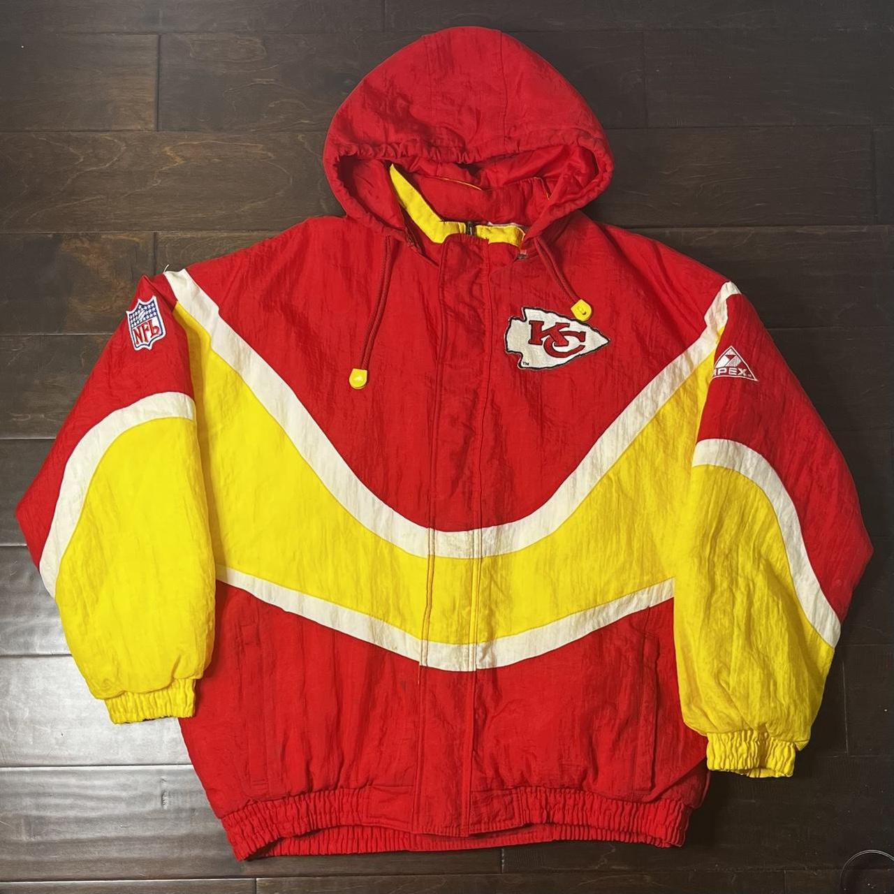 Vintage 90’s Kansas City Chiefs Apex One Puffer... - Depop