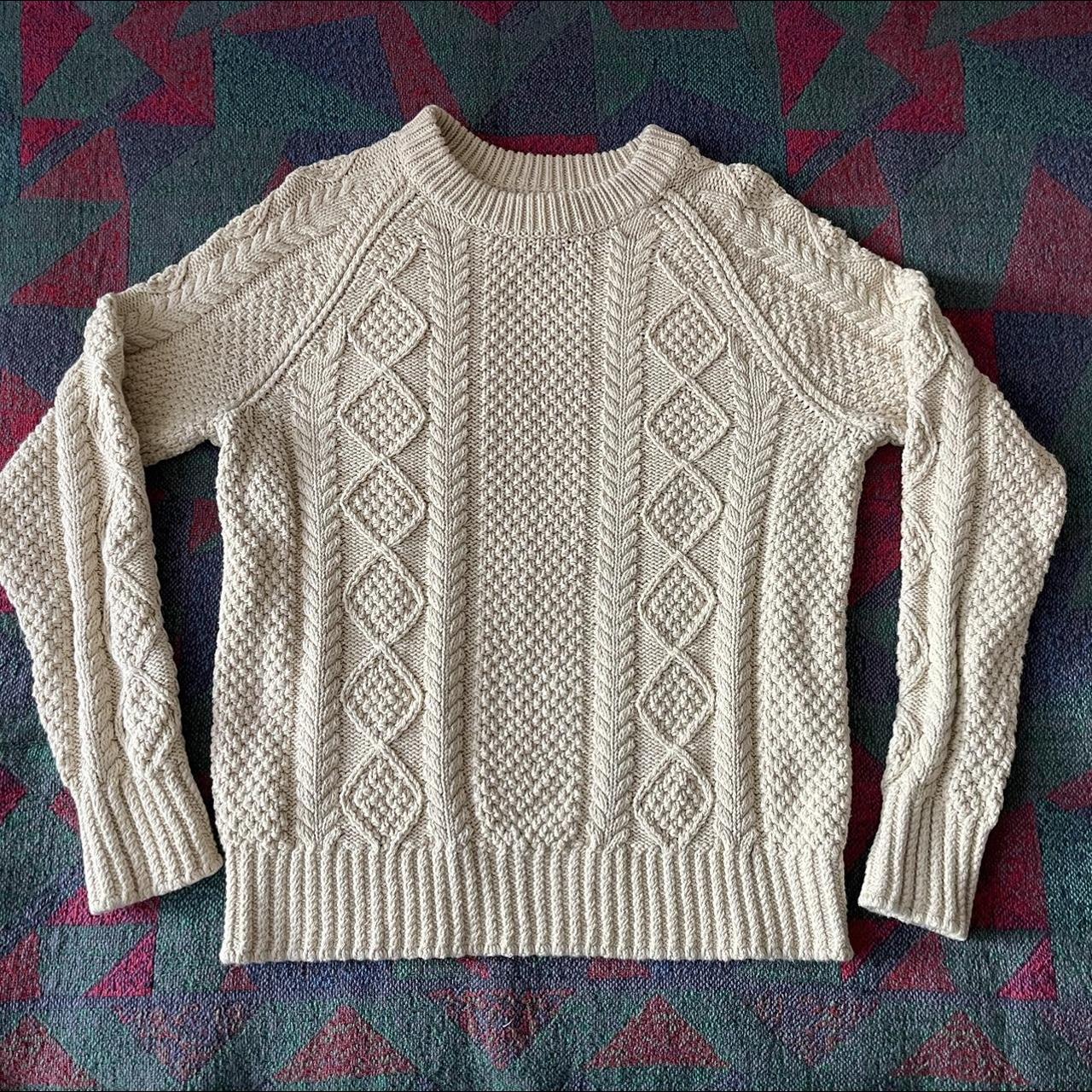 Cream cable knit sweater Totally gives me rory... - Depop