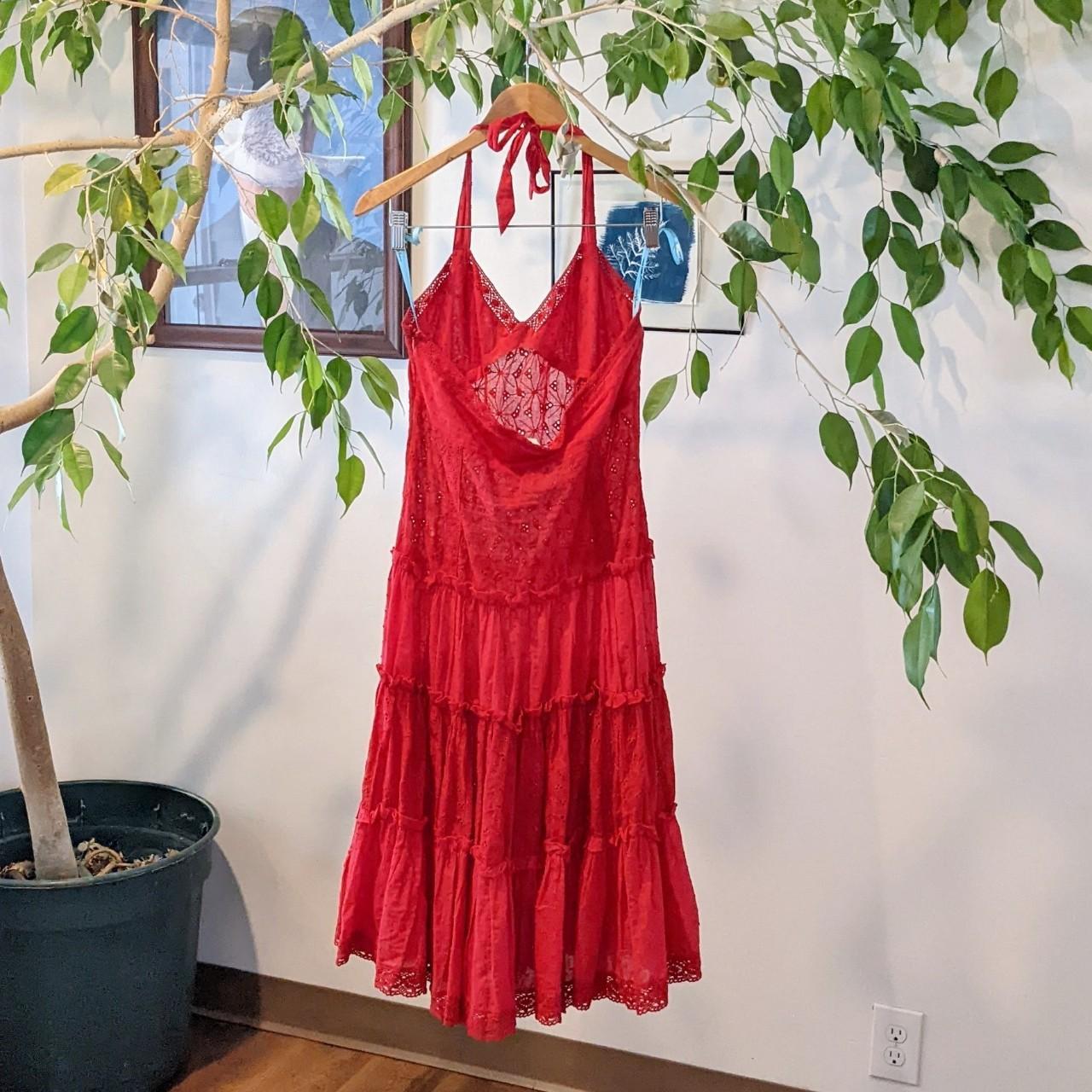 Reformation Women's Red Dress (2)
