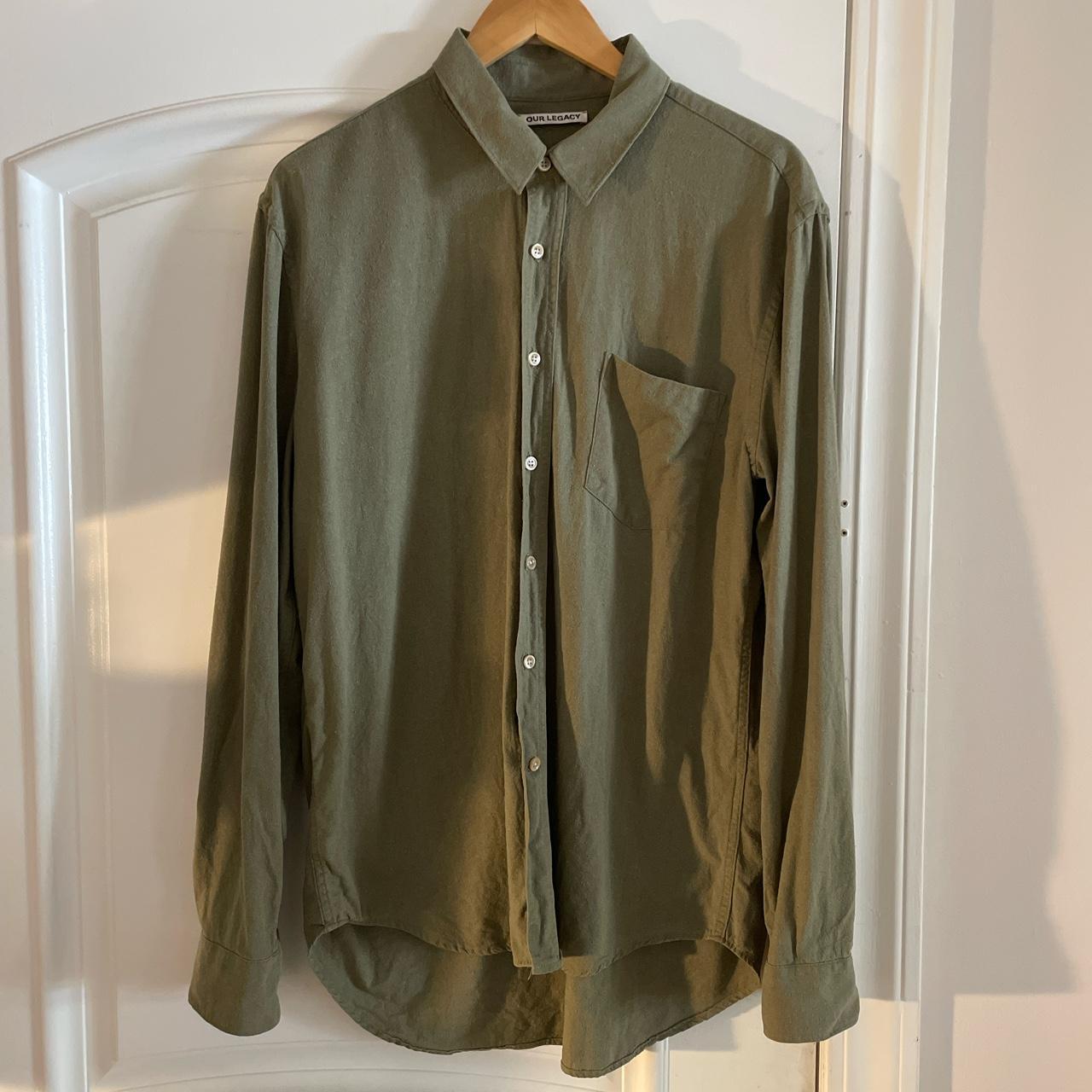 Our Legacy Men's Khaki and Green Shirt