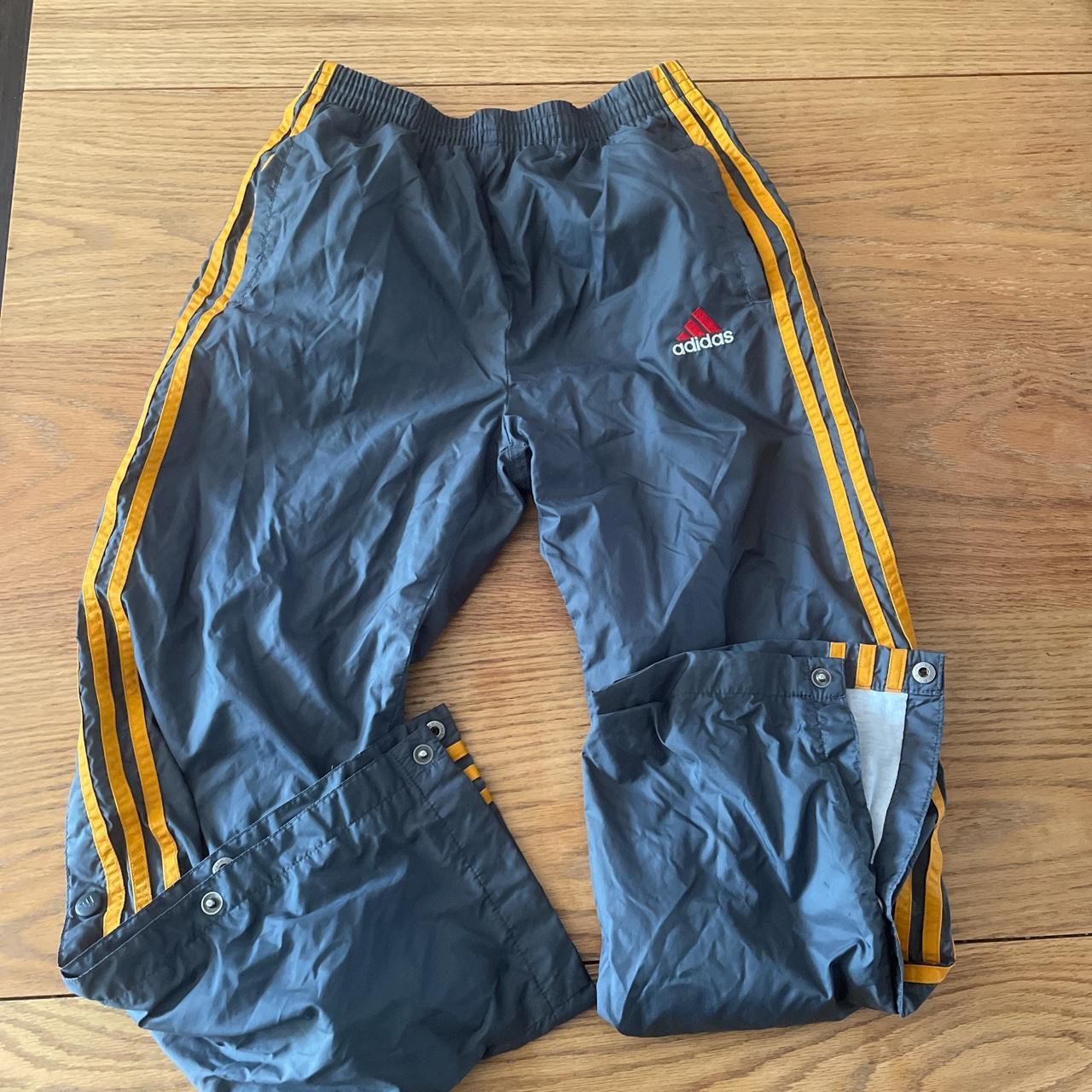 Rare Vintage Adidas Three Stripe Snap Off Track Depop