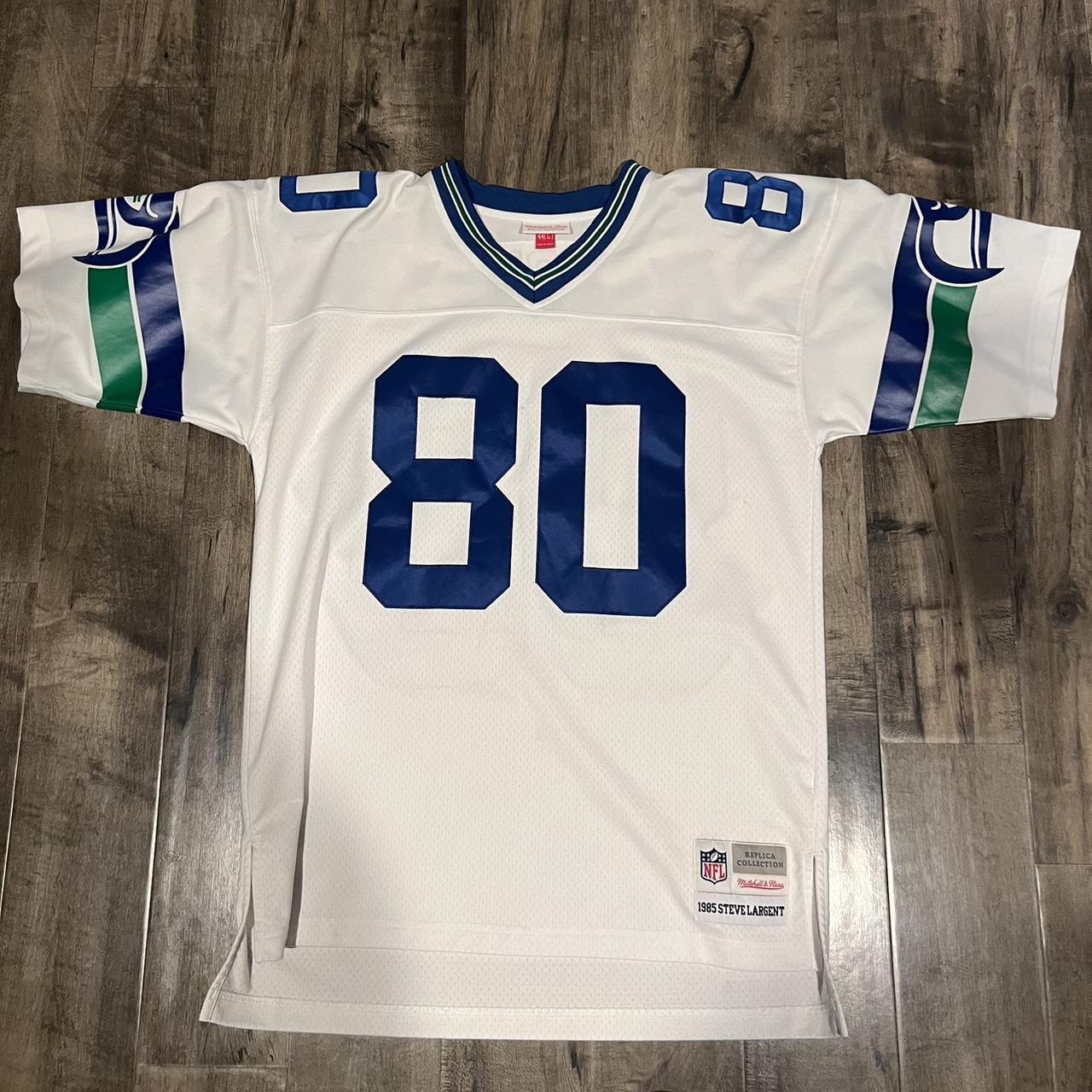 Seattle Seahawks Steve Largent #80 Mitchell & Ness - Depop