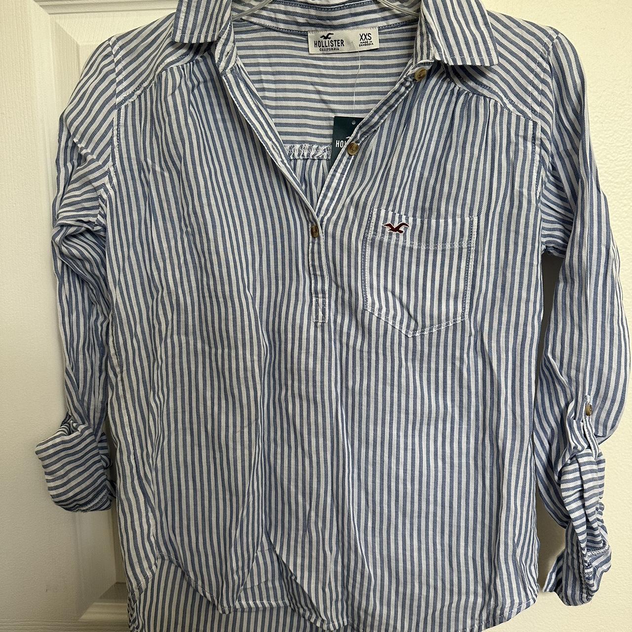 Hollister poplin shirt online