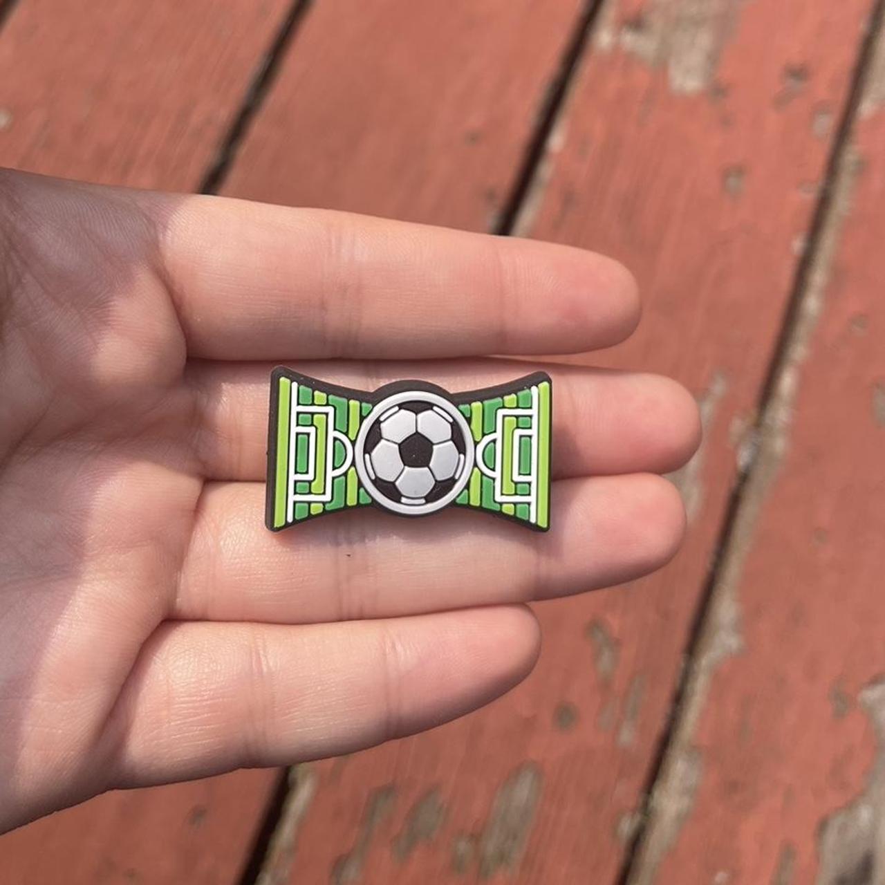 Soccer Jibbitz Perfect for summer Croc charm Rubber... Depop