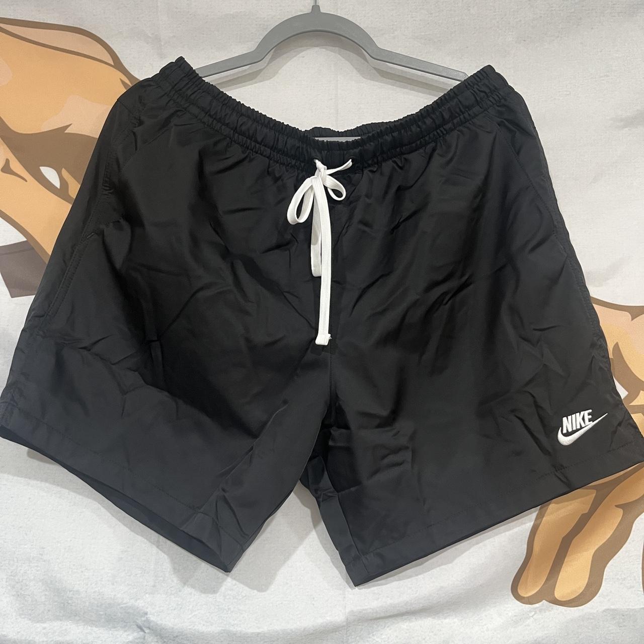 mens black nike woven shorts