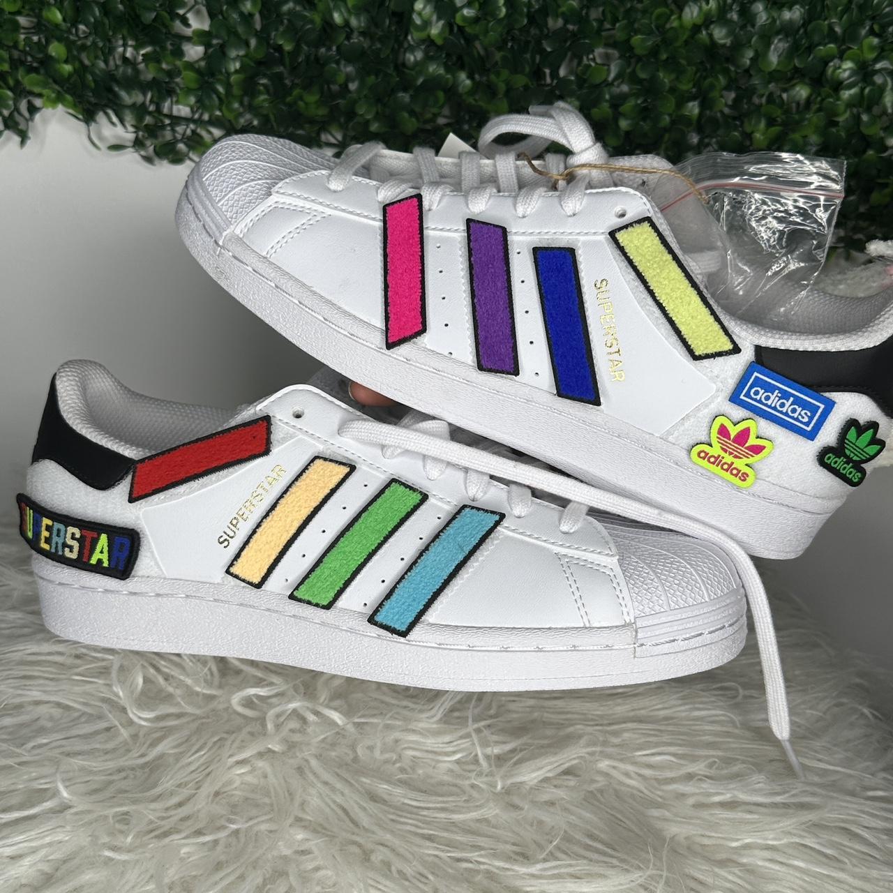 Superstars 2024 rainbow stripes