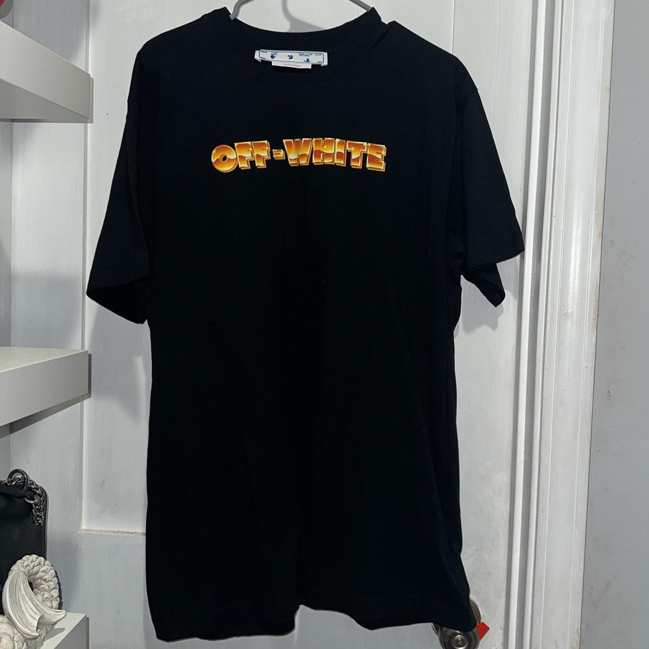 Off white shirt black and orange best sale