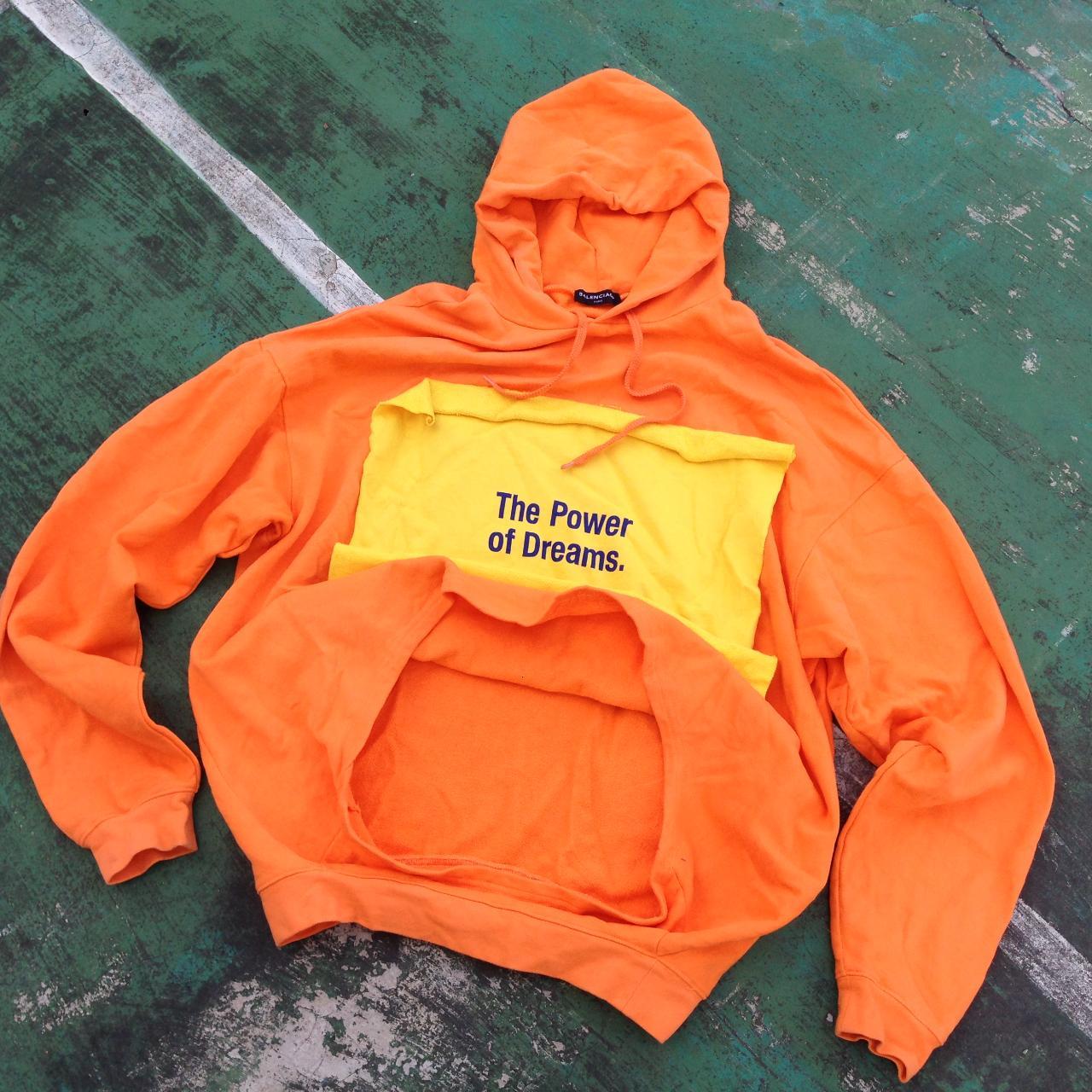 Orange balenciaga hoodie online