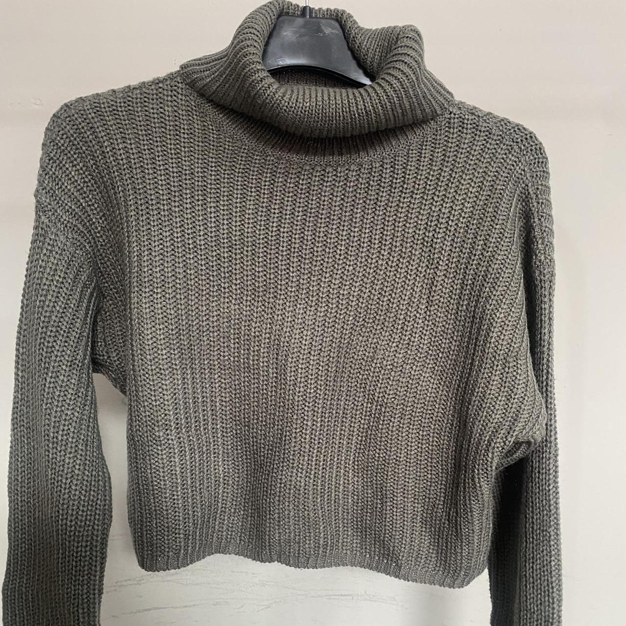 Missguided grey cropped jumper best sale