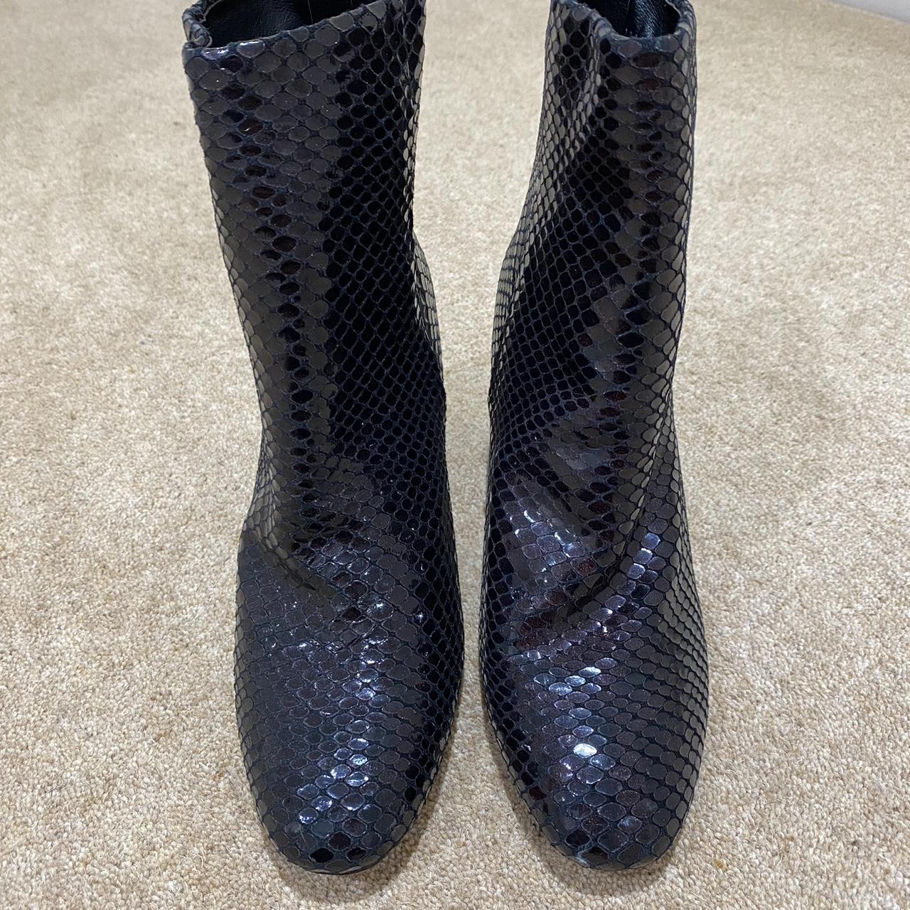 Topshop purple croc women’s boots size 7, It
