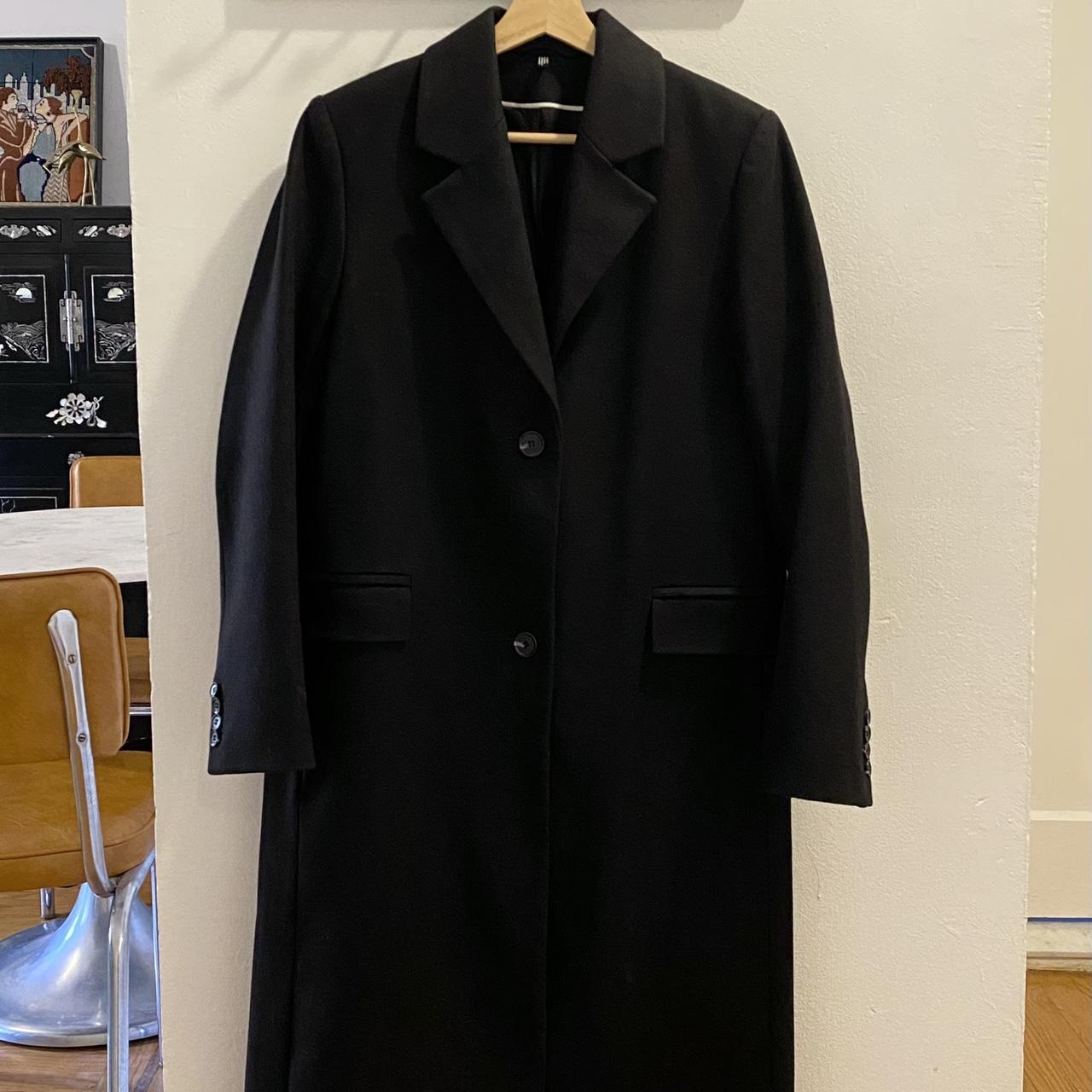 Cos Black Wool Coat Size 6 Barely worn/like... - Depop