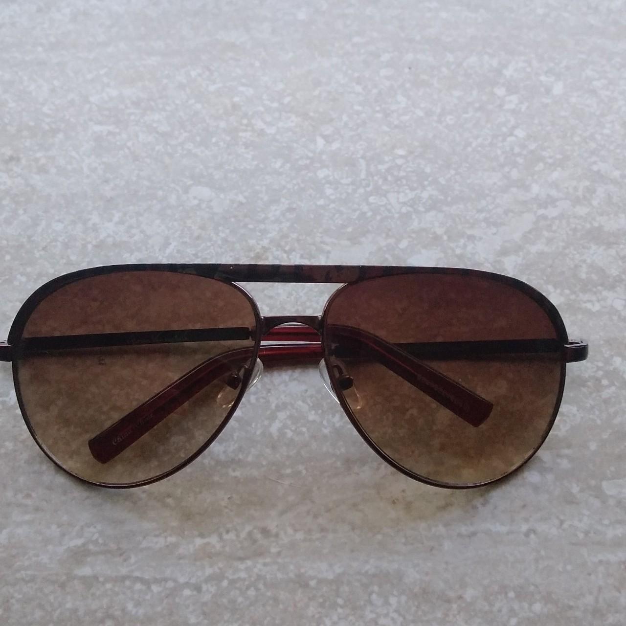 Gloria Vanderbilt aviator sunglasses shades brown