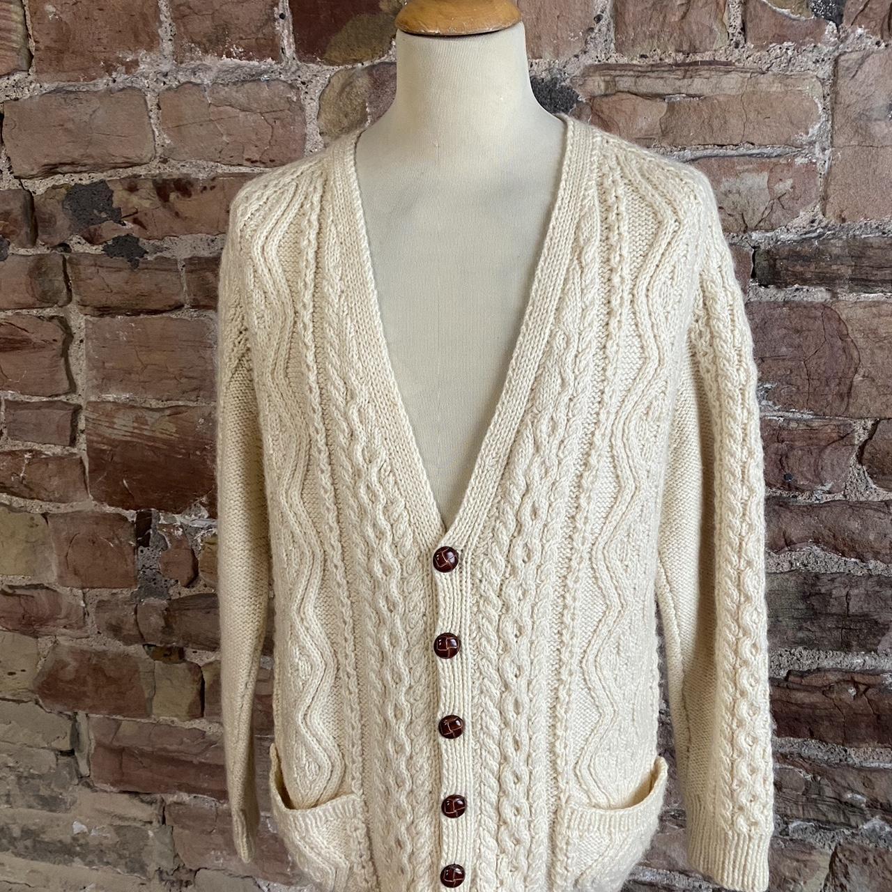 Men's Cream Cardigan | Depop