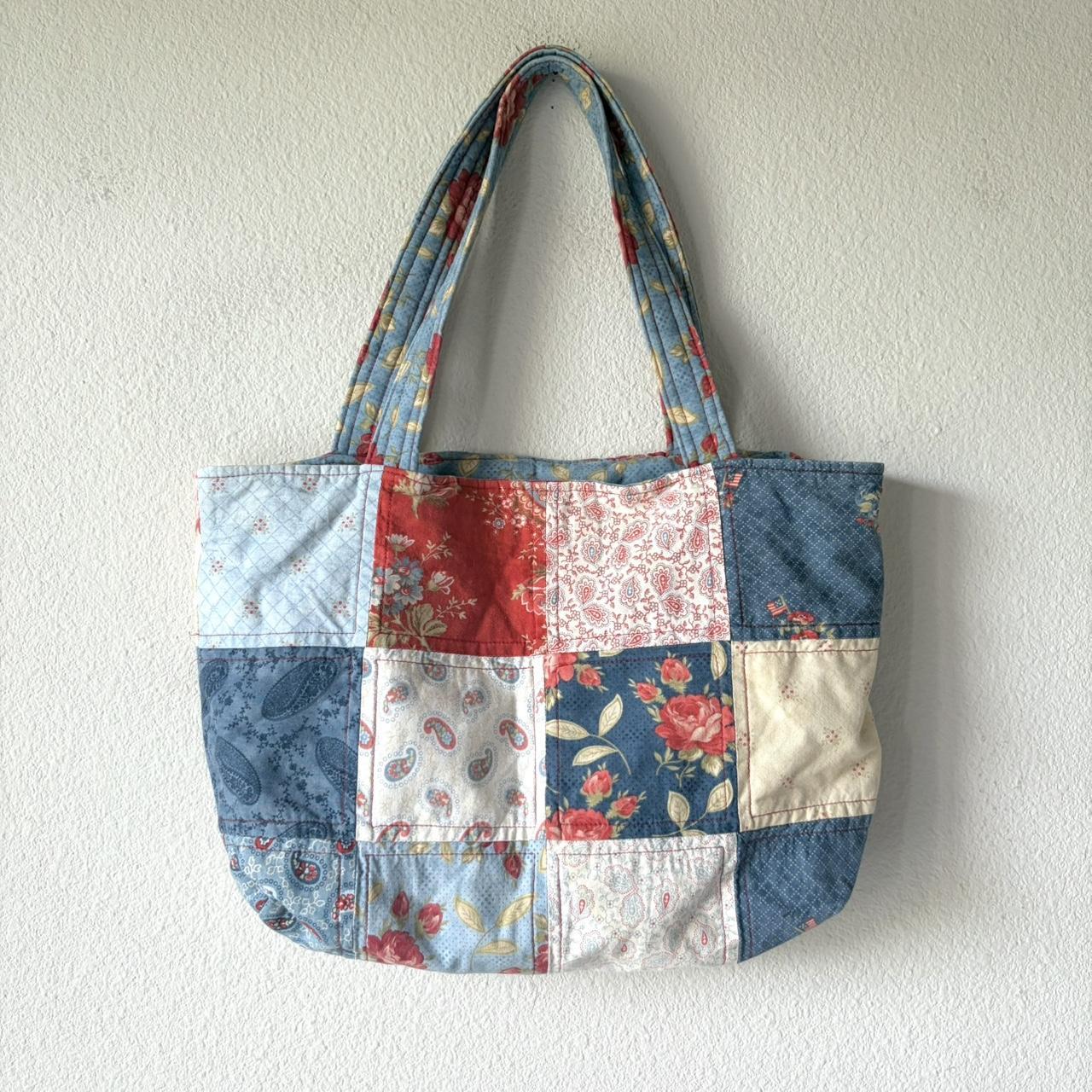 Men's Bag - Multi/Blue – Handmade patchwork purse… - image 3