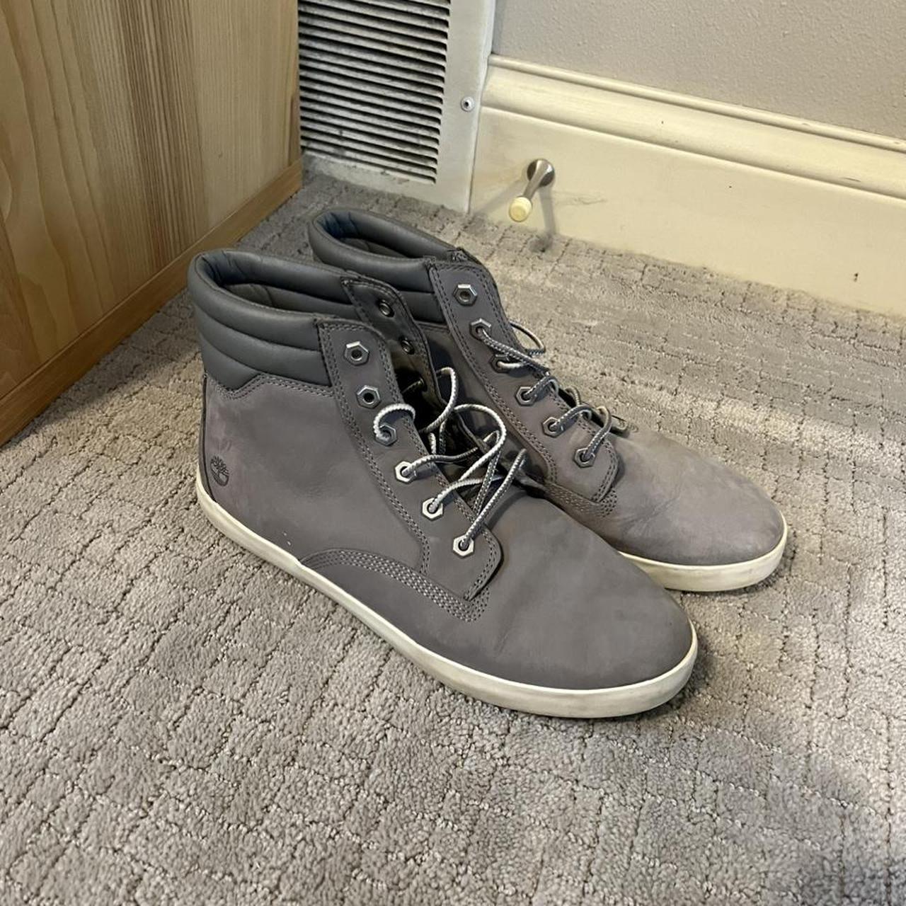 timberland grey sneaker boots
