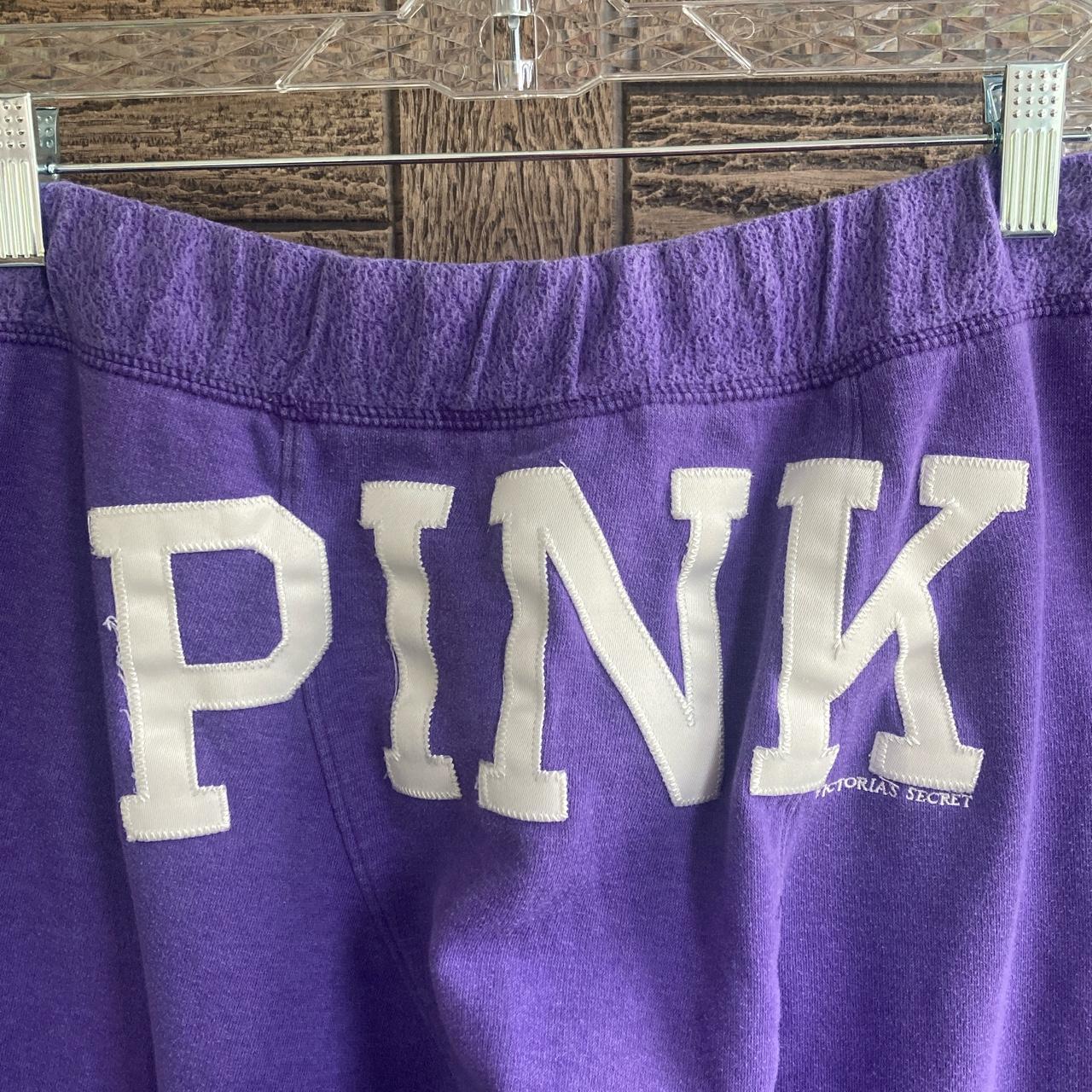 Victoria's Secret pink sweatpants. Size small, can - Depop