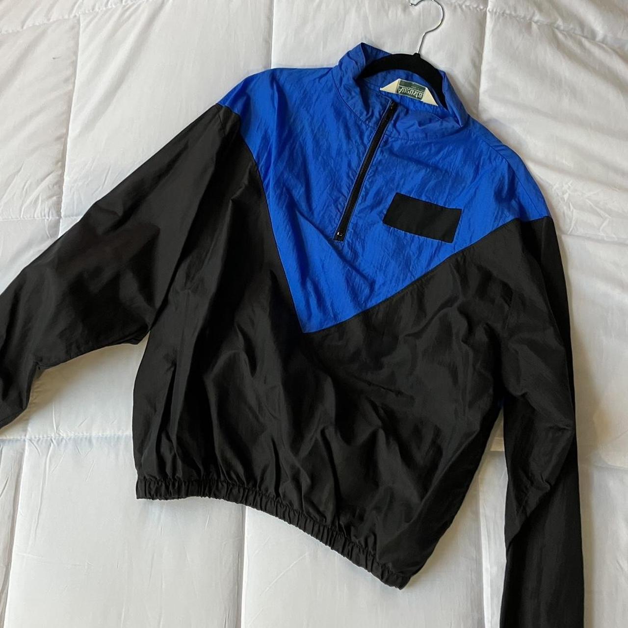 Augusta Sportswear Men's Black and Blue Jacket | Depop