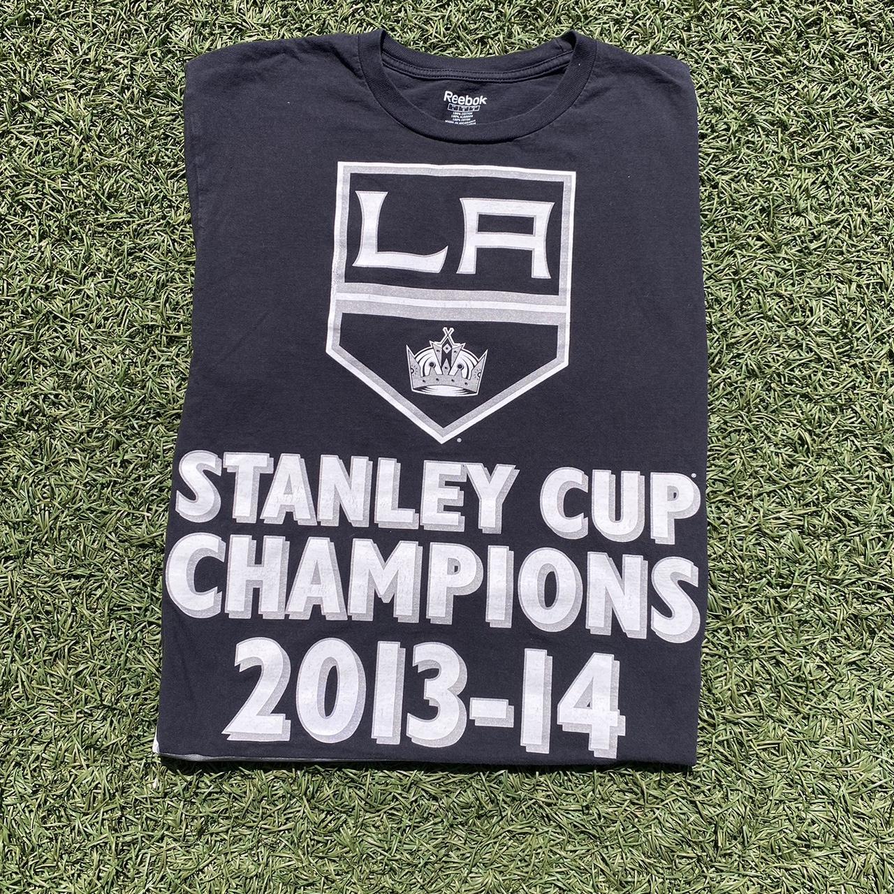 Grey '2014 Stanley Cup Los Angeles Kings' Tee! - Depop