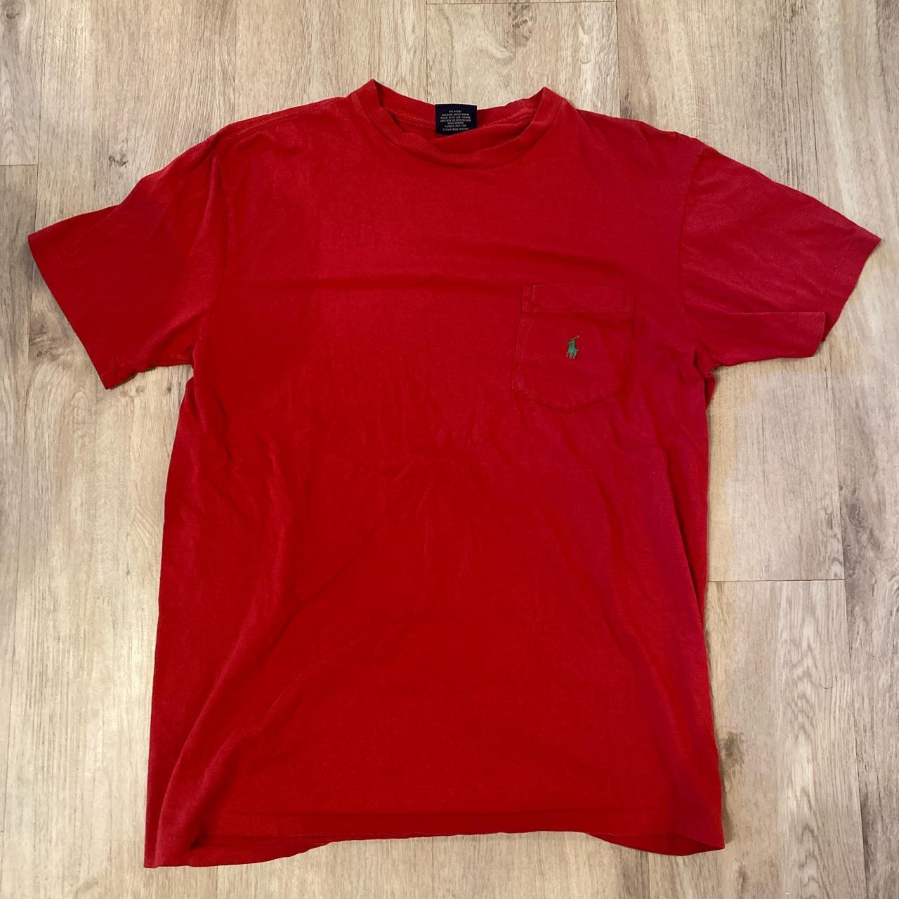 Ralph Lauren Vintage Single Stitch pocket tee Size... - Depop