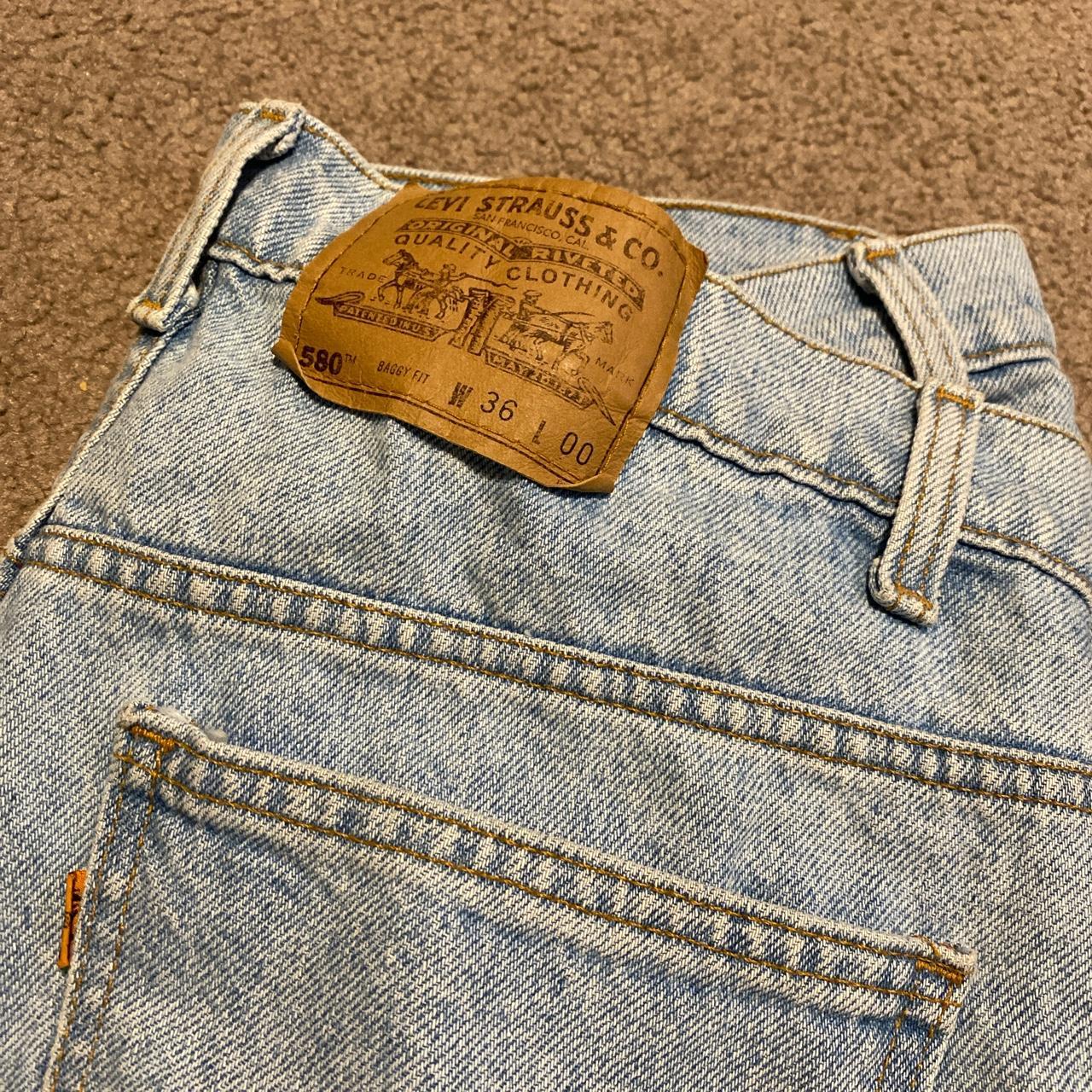 levi’s orange tabs jorts size 36 #levis #orangetab... - Depop