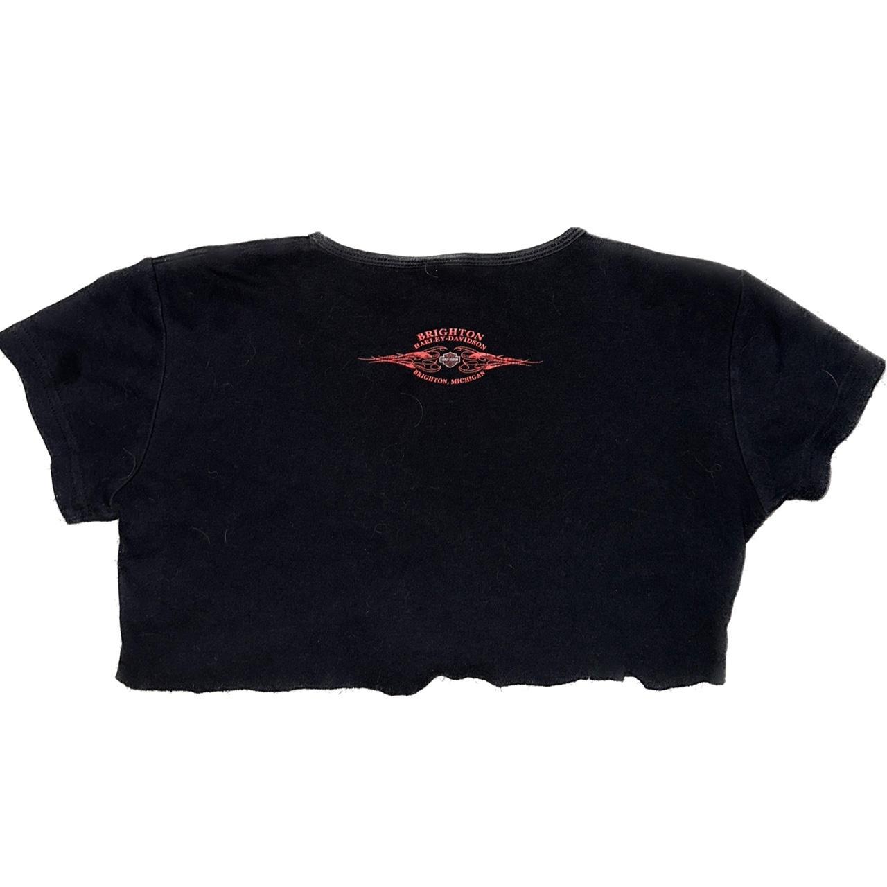 cropped harley davidson tee