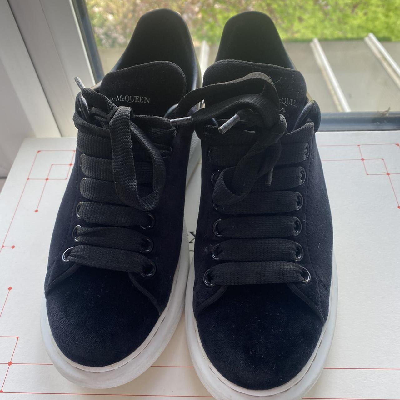 Authentic black Alexandra McQueens Size 4 but would